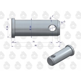 Hook bracket mounting pin c 385 or ursus