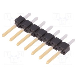 2 pcs x Amphenol Communications Solutions - 77311-818-07LF - Pin header, pin strips, BERGSTIK, male, PIN: 7, straight, 2.54mm