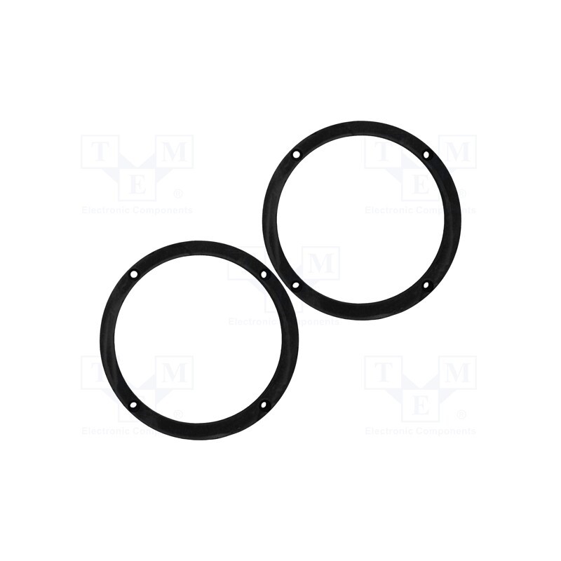 1 set x BASSER - DMVW01 - Spacer ring, MDF, 165mm, VW, impregnated, 2pcs.