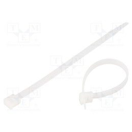 200 pcs x HELLERMANNTYTON - 111-60219 - Cable tie, L: 120mm, W: 4.8mm, polyamide, 135N, natural, Ømax: 28mm