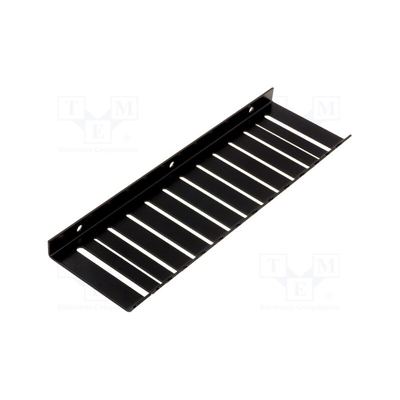 1 pcs x ELECTRO-PJP - 2003-ECO - Hanger for test leads, Number of slots: 13, steel, L: 260mm, black