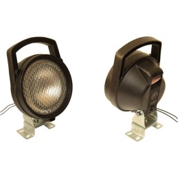 Round reflector with a handle