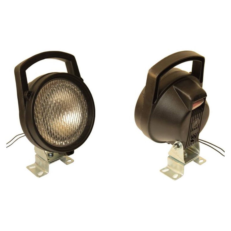 Round reflector with a handle