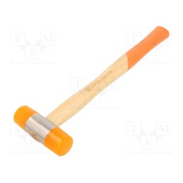 1 pcs x BETA - 13900028 - Hammer, 280mm, 230g, 28mm, round, plastic, wood