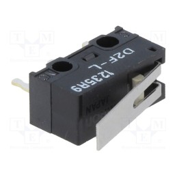 1 pcs x OMRON OCB - D2F-L - Microswitch SNAP ACTION, 3A/125VAC, 2A/30VDC, with lever, SPDT