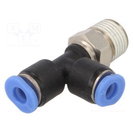 1 pcs x PNEUMAT-PBR-184 - Push-in fitting, T-tap splitter, -0.95÷10bar, Thread: R 1/8'