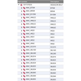 Yanmar pivot column bolt 1017370230