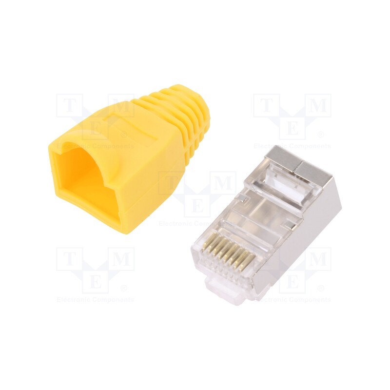 2 pcs x LOGILINK - MP0022Y - Plug, RJ45, PIN: 8, Cat: 6, shielded,with protection, Layout: 8p8c