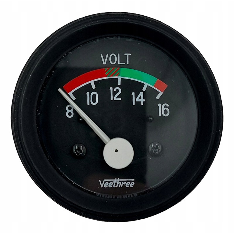 Analog voltage meter for a tractor