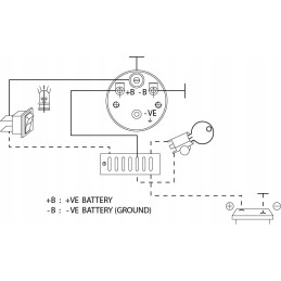 Analog voltage meter for a tractor