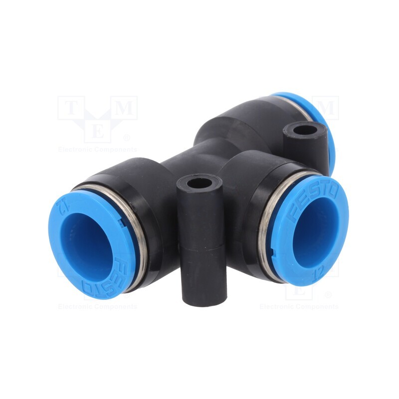1 pcs x FESTO-130806 - Tee fitting, plug-in, -0.95÷6bar, polymer, 12mm, -10÷80°C
