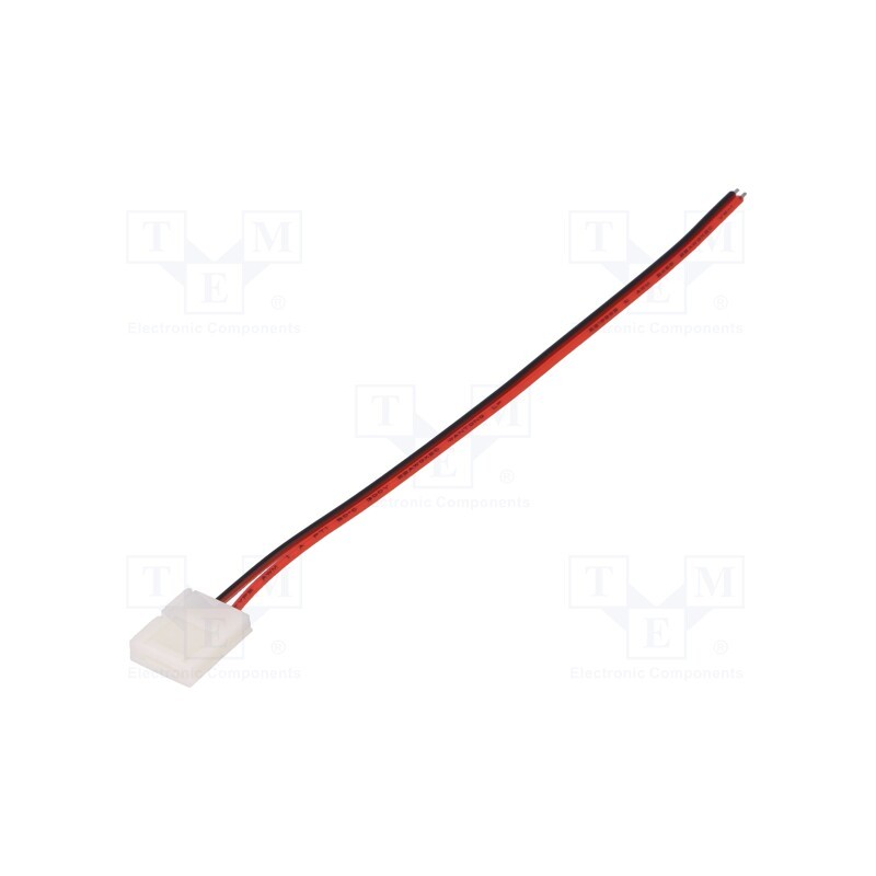 2 pcs x LUCKYLIGHT - 8MMXB-2 - Terminal, Connector: for LED stripes, PIN: 2, snap-on