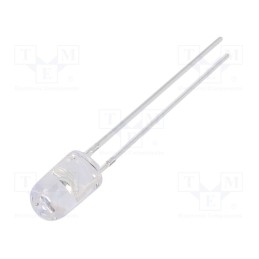 1 pcs x OPTOSUPPLY - OSO5PA5E31B - LED, 5mm, orange, 5800÷7000mcd, 30°, Front: convex, 1.8÷2.6V, 78mW