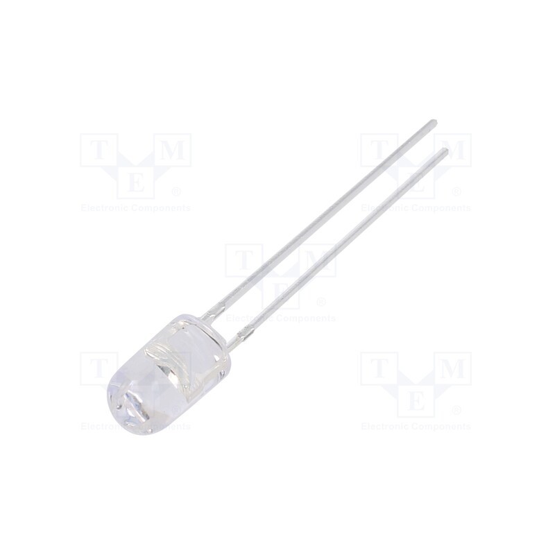 1 pcs x OPTOSUPPLY - OSO5PA5E31B - LED, 5mm, orange, 5800÷7000mcd, 30°, Front: convex, 1.8÷2.6V, 78mW