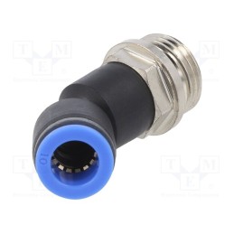 1 pcs x PNEUMAT-167.012-10 - Push-in fitting, angled 45°, -0.95÷15bar, Thread: G 1/2', 0÷60°C