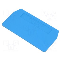 2 pcs x WEIDMu00dcLLER - 1608750000 ZAP/TW 1 BL - End/partition plate, blue, wemid, max.125°C, UL94V-0, ZDU2.5