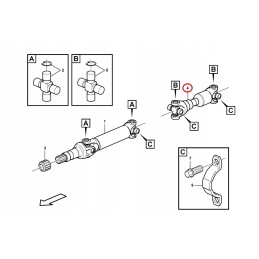 Rear drive shaft Volvo bl60 bl70 bl71 15017910