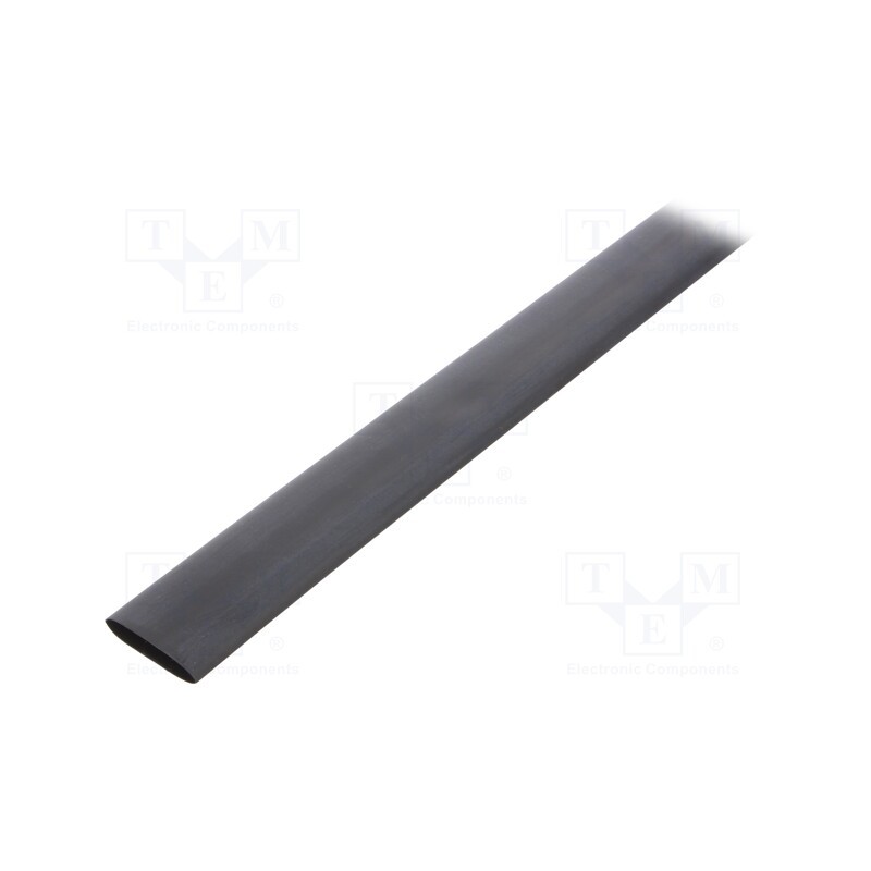 1 m x TASKER - GTM 1995 BK - Heat shrink sleeve, glueless, 2: 1, 19mm, L: 1m, black, polyolefine