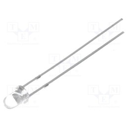 1 pcs x OPTOSUPPLY - OSPW3131A-PQ - LED, 3mm, white cold, 4200÷7000mcd, 30°, Front: convex, 2.8÷4V