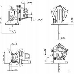 The Kramp fuel pump fits the MF