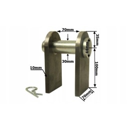 Set of actuator mounting pins diameter 30mm