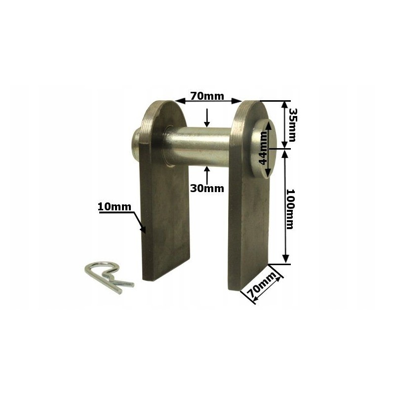 Set of actuator mounting pins diameter 30mm