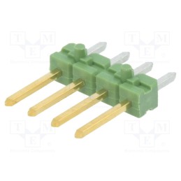 2 pcs x TE Connectivity - 825433-4 - Pin header, pin strips, AMPMODU MOD II, male, PIN: 4, straight