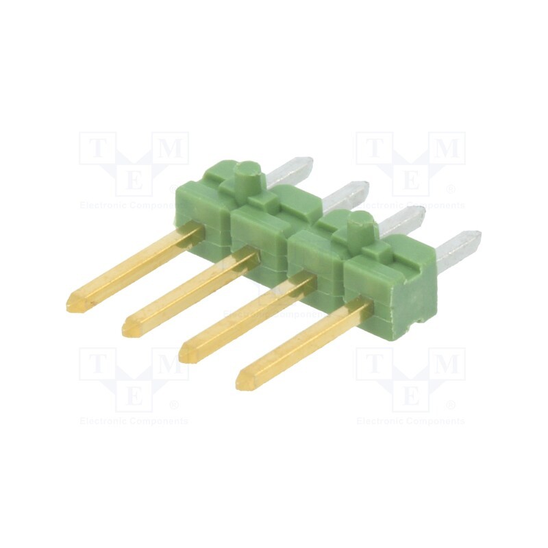 2 pcs x TE Connectivity - 825433-4 - Pin header, pin strips, AMPMODU MOD II, male, PIN: 4, straight