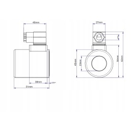 Solenoid divider coil e38dvs6 2 e12dvs6 2