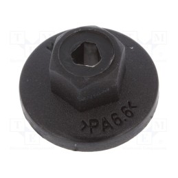 1 pcg x ROMIX - 41278Z - Nut, 10pcs, BMW,Mercedes,Mini,Opel,VW, black, with flange