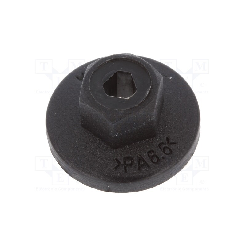 1 pcg x ROMIX - 41278Z - Nut, 10pcs, BMW,Mercedes,Mini,Opel,VW, black, with flange