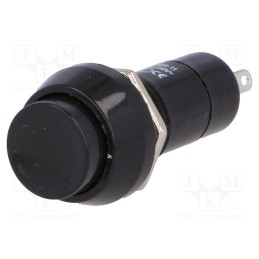 2 pcs x - PS11BBK - Switch: push-button, Pos: 2, SPST-NO, 1A/250VAC, OFF-(ON), Ø12mm