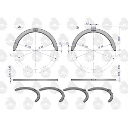 Set of half rings n 0 00 nominal 42013990 c 330