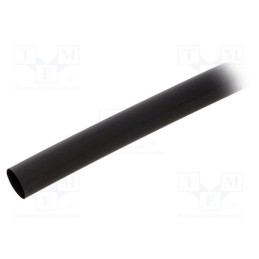 1 pcg x ALPHA WIRE - FIT2211/2 BLACK 5X4 FT - Heat shrink sleeve, 2: 1, 12.7mm, L: 1.2m, black, polyolefine, 5pcs.