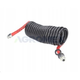 Spiral red connection cable