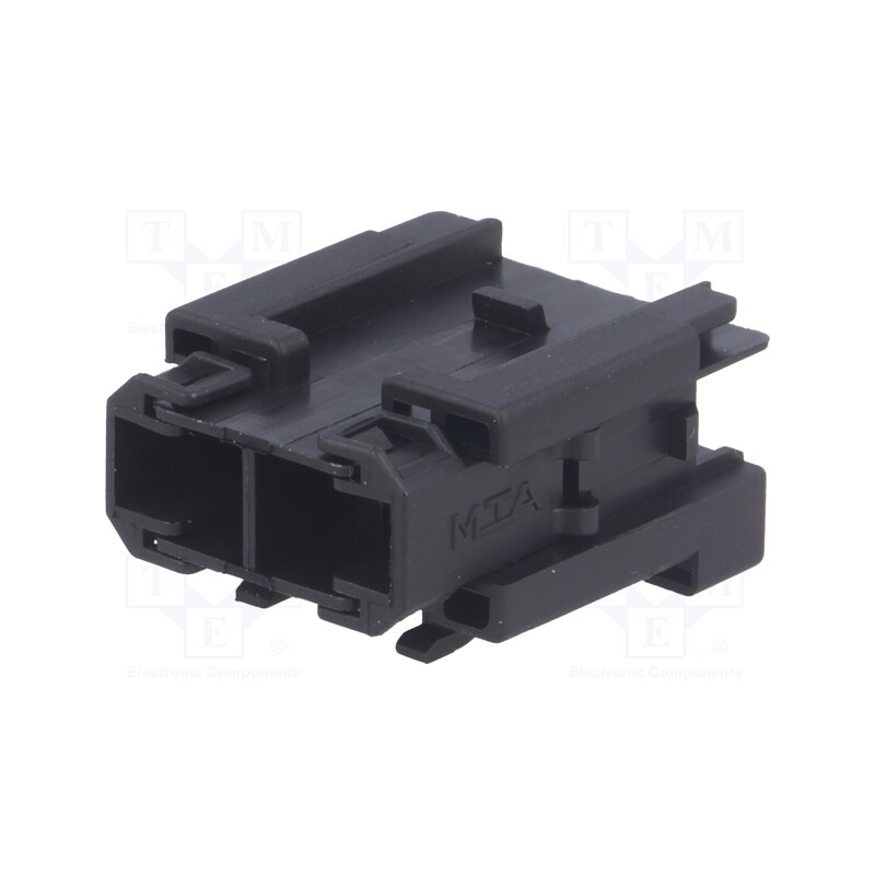 2 pcs x MTA - 100400 - Fuse holder, 19mm, 30A, on cable,push-in, ways: 1, -40÷120°C, black