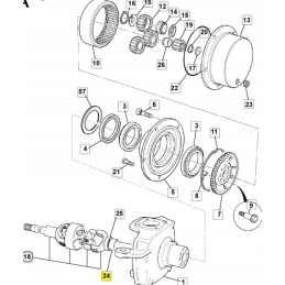 Bearing on Polos JCB CVA backhoe loader
