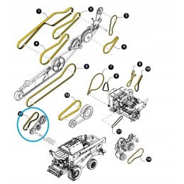 Variator drive belt 87683178 new holland cx gates