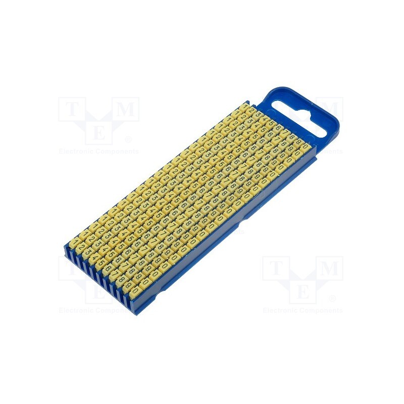200 pcs x HELLERMANNTYTON - 561-02101 - Markers, Marking: 0, 1, 2, 3, 4, 5, 6, 7, 8, 9, 2.8÷3.8mm, WIC
