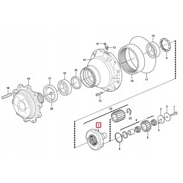 Volvo BL60 70 71 11716593 final drive satellite basket