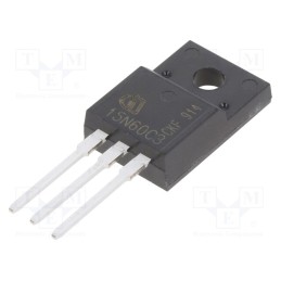 1 pcs x INFINEON TECHNOLOGIES - SPA15N60C3XKSA1 - Transistor: N-MOSFET, unipolar, 650V, 9.4A, Idm: 45A, 34W