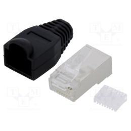 2 pcs x LOGILINK - MP0022 - Plug, RJ45, PIN: 8, Cat: 6, shielded,with protection, Layout: 8p8c