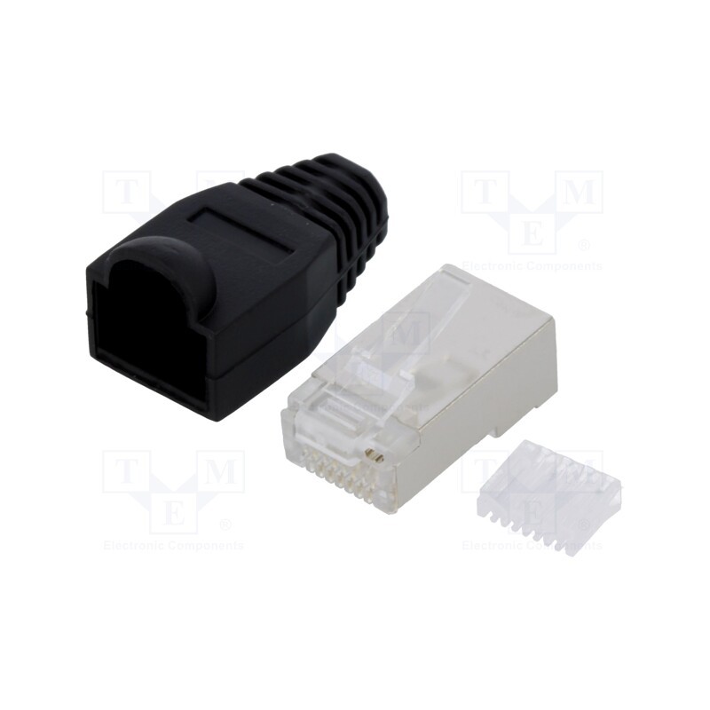 2 pcs x LOGILINK - MP0022 - Plug, RJ45, PIN: 8, Cat: 6, shielded,with protection, Layout: 8p8c