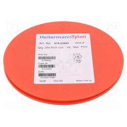 250 pcs x HELLERMANNTYTON - 515-03654 - Markers, Marking: 5, 4÷9mm, PVC, yellow, -65÷105°C, leaded, HGDC4-9