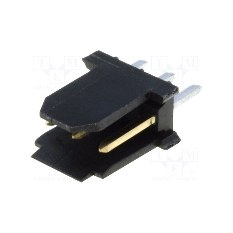2 pcs x Amphenol Communications Solutions - 76384-303LF - Socket, wire-board, male, PIN: 3, 2.54mm, THT, Dubox®, 3A, Layout: 1x3