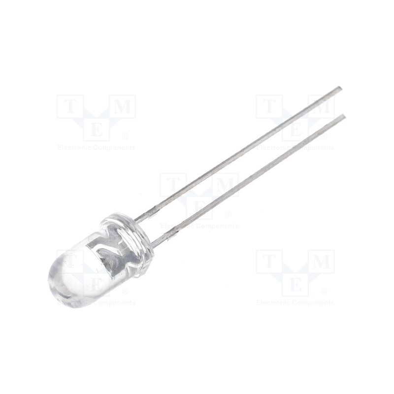 1 pcs x OPTOSUPPLY - OSPG5131A-ST - LED, 5mm, green, 8000÷12000mcd, 30°, Front: convex, 2.8÷4V