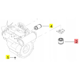 Yanmar fuel filter vio75 vio70 c50r 3