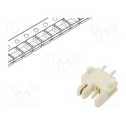 2 pcs x Amphenol Communications Solutions - 10120045-201LF - Socket, Connector: wire-wire/PCB, Rotaconnect, 3mm, PIN: 2, 5A, SMT