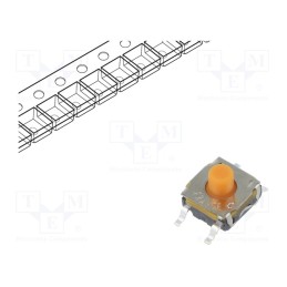 1 pcs x C&K - KSC441G DCT 70 SH LFS - Microswitch TACT, SPDT NC + NO, Pos: 2, 0.05A/32VDC, SMT, none