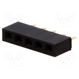 2 pcs x NINIGI - ZL305-05 - Socket, pin strips, female, PIN: 5, straight, 2.54mm, THT, 1x5, L3mm